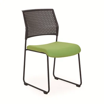 Moderan minimalistički stolica za primanje gostiju, moderniji dizajn naslona, debele noge stolice od čeličnih cijevi, koje se mogu штабелировать