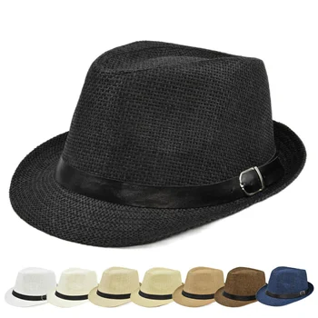 Moderan slama фетровая šešir, šešir-трильби, солнцезащитная šešir, panama, ulica šešir sa zaštitom od uv zračenja, šešir unisex, klasične čvrste kape