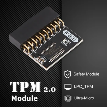 Modul zaštite s enkripcijom TPM 2.0, podrška za verziju 2.0 LPC, 20-pinski daljinski upravljač za matične ploče ASUS MSI i GIGABYTE za Windows 11