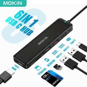 MOKiN USB C Hub 4K @ 60Hz HDMI USB C S Priključcima USB 3.1 SD/TF kartica čitač kartica Многопортовый Adapter za Gaming Opreme MacBook Pro RAČUNALA