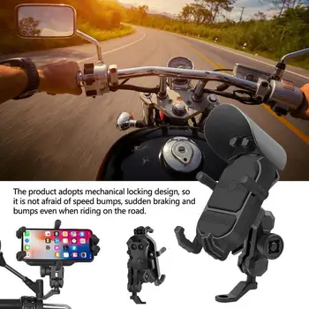 Motocikl držač za telefon s pregledom od 360 stupnjeva, univerzalni непромокаемая šešir, biciklistička držač za telefon, upravljač, mobilni telefon, podrška za GPS za bicikl