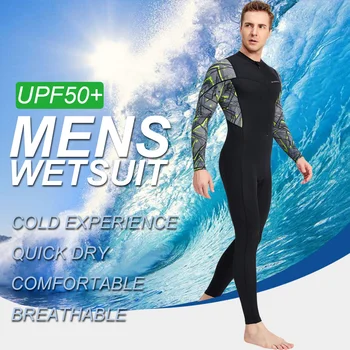 Muški jednodijelni kupaći kostim sa dugim rukavima, sunčane kupanje, najlon быстросохнущий odijelo za ronjenje, sportovi na vodi