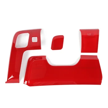 Naljepnice za volan pod ukrasni jastučić na 2015-2021 dodatna oprema za interijer (ABS crvena)