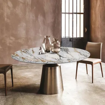 Namještaj za dnevni boravak okrugli stol iz niza jednostavan moderan stol Talijanski minimalistički okrugli stol iz niza