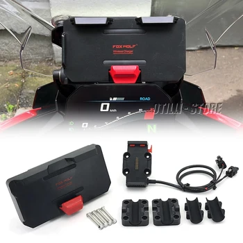 Nautički Nosač za Motor Podrška za Bežično Punjenje Mobilnog Telefona USB GPS Za BMW R1200RT R1250RT Adventure, R 1200 RT 1250