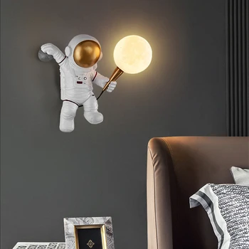 Nordijsko led identitet astronaut mjesec dječja soba zidne lampe kuhinja blagovaonica spavaća soba kabinet balkon ukras za prolaz lampe