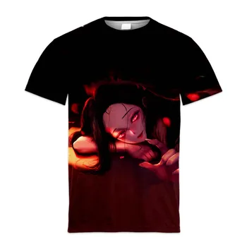 Nova muška t-shirt Demon Slaye Na ljeto 2023, Trend prozračna dječje majica kratkih rukava za mlade žene