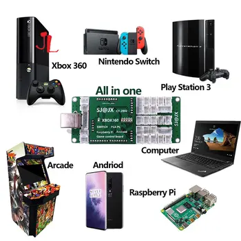 Nova naknada USB-enkoderom nula latencije, arkada navigacijsku tipku, kontroler za PC, PS3, Nintendo Switch, Malina Pi, Xbox 360, play ploča
