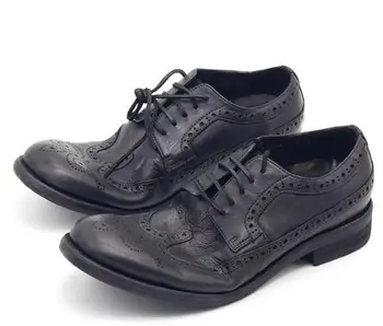 Nove cipele vjenčanje Goodyear je od prirodne kože Оксфордские službene cipele s rupom tipa 