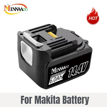 Novi 14,4 v 6000 mah Li-ion Baterija Za Makita 14 U električni alati 5.0 Ah Baterije BL1460 BL1430 1415 194066-1