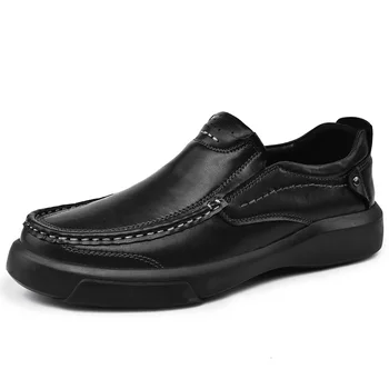Novi dizajn muške cipele od prave kože, poslovne i casual obuća, ured za casual muške cipele za vožnju, udoban novo