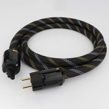 Novi kabel za napajanje izmjeničnom strujom Hi-Fi Audio Kabel za napajanje Schuko, Kabel za napajanje za audiofile Hi-Fi C7 IEC Konektor Slika 8 Kabel za napajanje