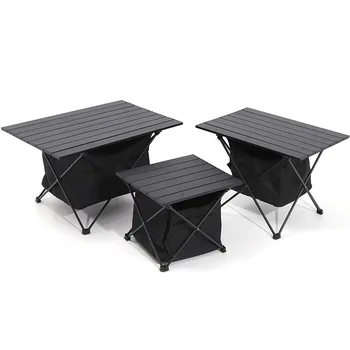 Novi sklopivi stol od aluminijske legure za roštilj na otvorenom, prijenosni stol za piknik, самодвижущийся kamp, aluminijski tanjur, veliki stol