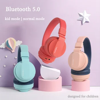 Novi stručni dječji bežične slušalice sa podrškom za TF kartice, glazbene slušalice, Audio žičano Bluetooth slušalica s mikrofonom za djecu