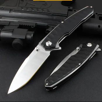 Nož visoke čvrstoće s brzo otvaranje ručka G10 Kamp EDC vanjski nož na sklapanje Prijenosni lovački alat džepni nož taktička vojna