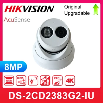 Originalna Mrežna kamera Hikvision DS-2CD2383G2-IJ za zamjenu DS-2CD2383G0-IJ 8MP AcuSense fiksne турелью H. 265 + Ugrađeni mikrofon