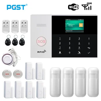 PGST Wifi alarm 433 Mhz, detektor pokreta, program, osnovna sigurnosna GSM alarmni sustav za pametne kuće