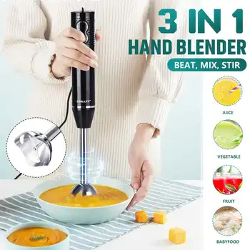 Potopna Ručni Blender 3-u-1 300 W, 2 Brzine, Električna Mašina Za Prehrambene Proizvode, Ručno Stroj Za Kuhanje Dodatno Napajanje