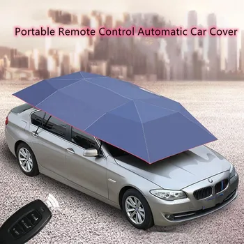 Prijenosni automatski torbica za vozila s daljinskim upravljanjem, vodootporna auto sjedalo, sklopivi kišobran, suncobran na krov, zaštita od uv zračenja