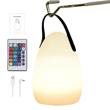 Prijenosni Stol Svjetiljka Stolna Noćni USB Punjiva Noćni Žarulja 6 Level Svjetlo 16 Mijenja Boju RGB Dječje Punjiva Lampa