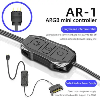 Produžni Kabel ARGB Controller 5V 3-pinski SATA NA Power Mini RGB Kontroler Za Trupa Ventilatora/Led Traka/osvjetljenja Ploče