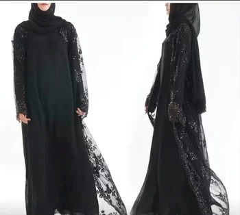 QQ Kaftan Dubai Абайя kimono kardigan muslimanska odjeća Afrička ženska odjeća Pakistan Kaftan Maroko, Katar Islamska odjeća