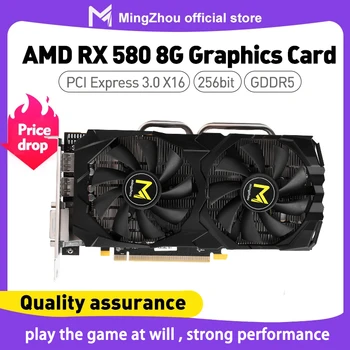 Radeon RX 580 8GB Gddr5 256bit GPU Računalni Igre Grafička kartica Майнинг Хэшрейт 28mh / S