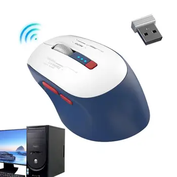 Računalni miš Bežični laptop tablet USB prijemnik 1600 dpi Optički miš s tihim klikom miša 2.4 G bežični miš Blue Tooth