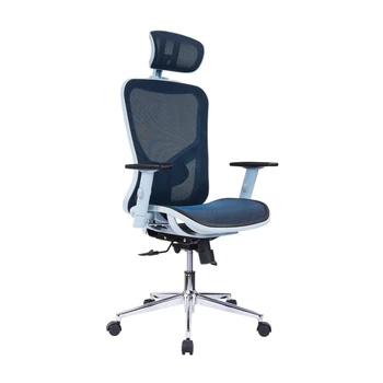 Računalo stolica, сетчатое uredske stolice za menadžere sa visokim naslonom za leđa, naslon za glavu za ruke i lumbalnog dijela, plavi [US-W]
