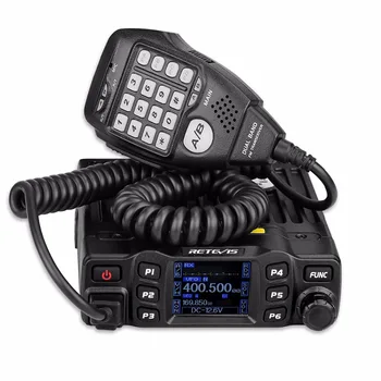Retevis RT95 Mobilna radio stanica dual-band Primopredajnik VHF 136-174/UHF430-490 Mhz 25 W, LCD zaslon u Boji Dva Mobilna radio stanica Sa funkcijom DTMF