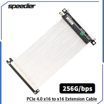 Riser Srebrna Kabel PCIe Riser 4,0x16 PCI Express Gen4.0 Fleksibilan Brzi Adapter GPU Riser Bijele Boje Za kućišta Mini-PC-ITX A4