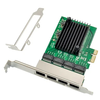 RJ-45 4-port poslužitelja adapter gigabitne Ethernet mrežna kartica PCI-E X1