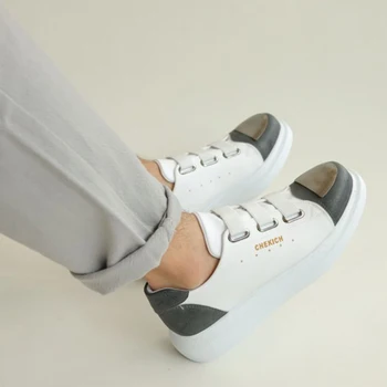 Shop CFN Muške cipele Bt bijelo-sive boje sa patent na desni od umjetne kože proljeće-jesen sezona, udoban слипоны 2023, moderan vjenčanje ortopedski odijela, udoban, lagan svakodnevne bez mirisa, prozračna 251