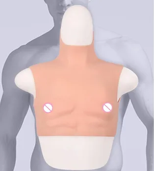 Silikonska prsa sa zadebljanjem mišića vrata, наряжайся kao čovjek s našiven grudima, glavom je oblik grudi, CD-dressing up