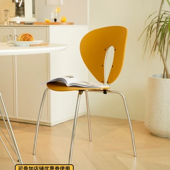 Skandinavski dizajn blagovaona stolice Unicaforn creative home small unit moderan minimalistički blagovaona stolice sa željeznom leđa