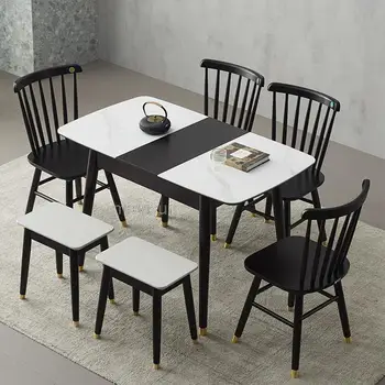 Sklopivi kuhinjski stol u potkrovlju, pomoćni drveni stol u skandinavskom stilu, klizna bočna stol-transformator, TMesas De Comedor, hotel namještaj, КЖПО