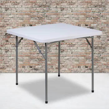 Sklopivi stol od гранитного bijele plastike površine 2,81 ft