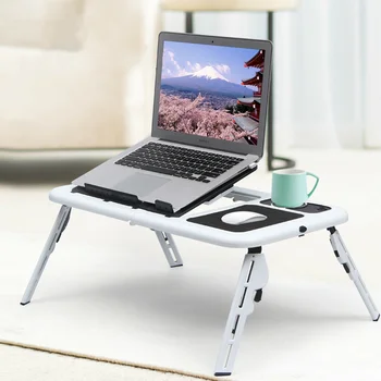 Sklopivi stol za laptop, multi-funkcionalni računalni stol za laptop, računalo stol tip postolja, USB-rashladna krevet, stalak za laptop
