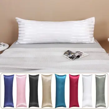 Soft svilenkasta satin jastučnicu za tijelo, koverti, dugu jastučnicu za posteljinu, 51x137 cm/20 