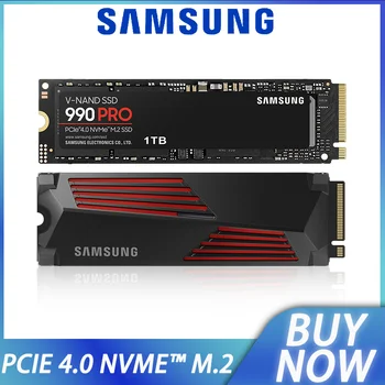 SSD Samsung 990PRO 1 TB, 2 TB PCIe Gen 4.0 m.2, 2280, sa kontrolom hlađenje, brzo skladištenje, za igraće konzole ps5, desktop PC NVMe™ 2.0 MLC