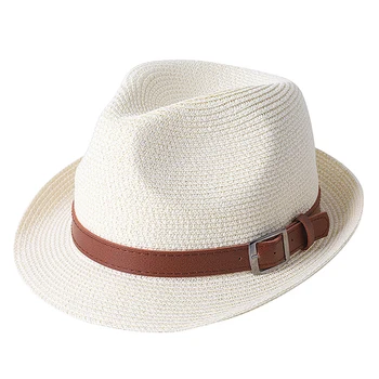 Sunčane šešira za žene, muškarce, podesiva godišnje Panama, jazz šešir sa širokim poljima, UV UPF 50, sklopivi упаковываемая slama šešir plaža