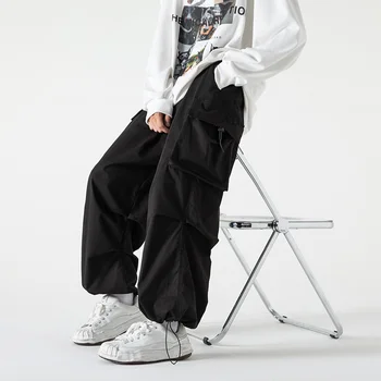 Svakodnevne muške hlače Teretni Ljetnim džepove Retro-fashioned na ulične slobodne muške hlače ulične svakodnevne hlače odjeća Harajuku