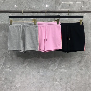 TB THOM / nove ženske sportske gaćice sa žice na struk, 3 boje, dizajnerske hlače s izvezenim slovima, ženske svakodnevne ljetne kratke hlače