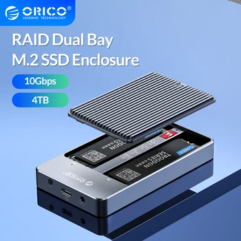 Telo solid state drive ORICO LSDT RAID Dual Bay M2 s podrškom M. 2 NGFF SATA SSD Disk Za B Key i B + M Key SSD način Podrške PM/RAID 0/RAID 1/JBOD