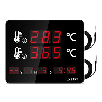 Termometar za saune Led multifunkcionalni digitalni sobni termometar sa vodootporan senzor temperature Termometar za hladnjak