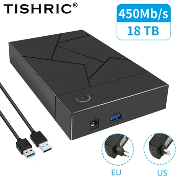 TISHRIC 3,5 Inčni Torbica za SATA tvrdog diska s priključkom USB 3.0 na SATA SSD Kućište tvrdog diska u Kućište tvrdog diska Vanjski ssd hard disk Kutija