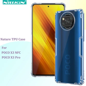 Torbica Nillkin Nature TPU za Xiaomi Poco X3 NFC/X3 Pro, silikonska soft bistra stražnji poklopac telefona od TPU