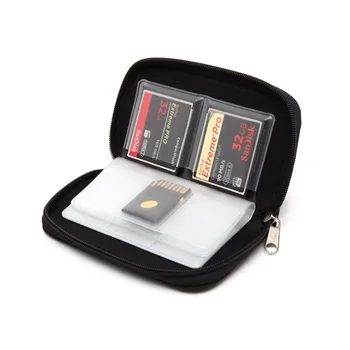 Torbica za memorijske broji do 44 kartice SD, SDHC memorijske kartice, Micro SD, Mini SD i 4 CF kartice-Holder s 22 utora na 8 stranica za pohranu i putovanja