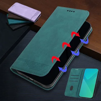 Torbica za telefon Xiaomi Redmi Note 7 7A 8 8A 9 9A 9C 8T 9T 10 10S Pro 9S 5G Magnetski Kožna Flip-Novčanik, Držač za Kartice Cover-Knjižica