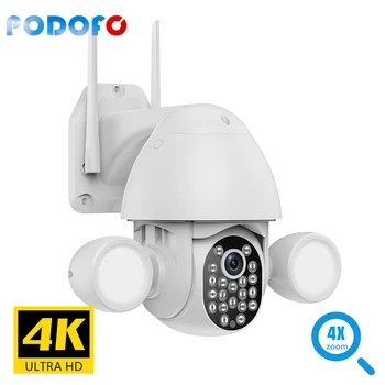Tuya Vanjska Sigurnost 3MP Wifi IP-Kamera, 4X Digitalni Zoom Bežična Kamera za video Nadzor Dvosmjerna Audio Pohranjivanje AI Praćenje Osoba